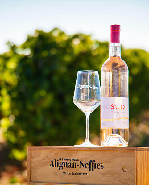 Du Sud Grenache Syrah Rosé wine bottle